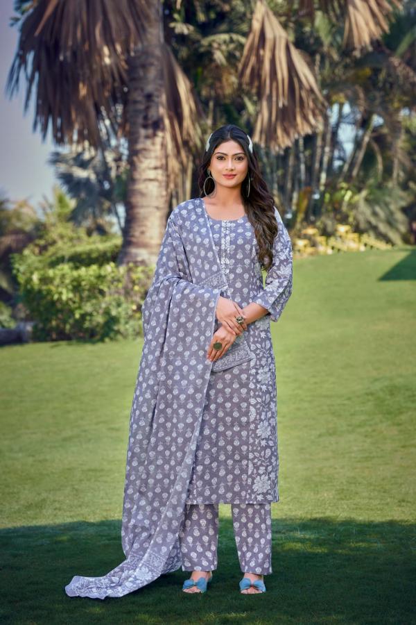 Ossm Summer Stories Cotton Printed Kurti Bottom With Dupatta